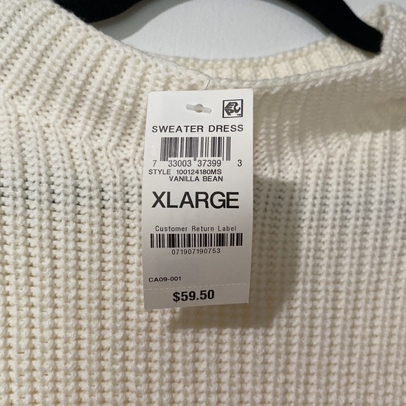 *new with tags* Cream Sweater Dress XL - Picture 3 of 3